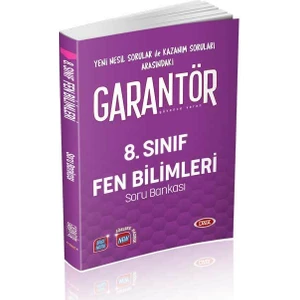 Data Yayınları 8. Sınıf Garantör Fen Bilimleri Soru Bankası