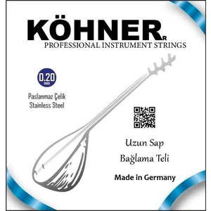 Köhner Saz Teli 020 Uzun Sap Bağlama Teli