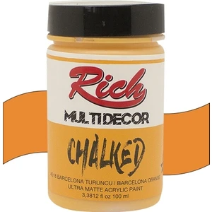 Multi Decor Chalked Akrilik Boya 100 Ml. 4518 Barcelona Turuncu