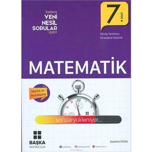 Başka Yayınları 7.Sınıf Matematık Yeni Nesil Soru Kitabı