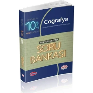 Editör Yayınları 10. Sınıf VIP Coğrafya (Özetli Lezzetli) Soru Bankası