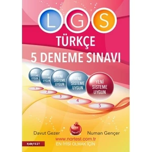 Nartest Yayınevi 8. Sınıf LGS Türkçe 5 Deneme Sınavı