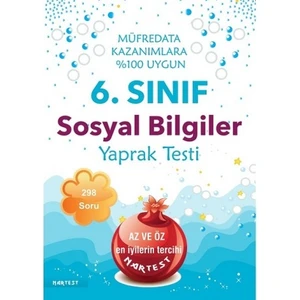 Nartest Yayınevi 6. Sınıf Sosyal Bilgiler Yaprak Test Yeni Müfredat