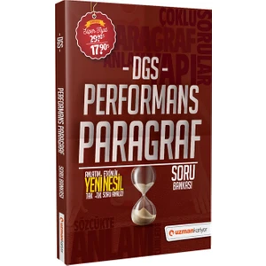 Uzman Kariyer Yayınları DGS Performans Paragraf Soru Bankası