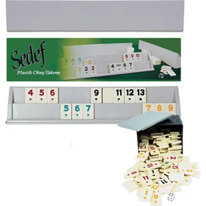 Sedef Okey Plastik Okey Takımı Büyük Boy