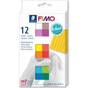 Staedtler Fimo Brilliant Polimer Kil Seti 12 Renk x 25 Gr.