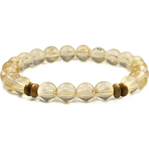 8 mm Sitrin Doğal Taş Unisex Bileklik