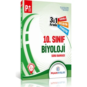 Puan Yayınları 10. Sınıf Biyoloji 3'ü 1 Arada Soru Bankası