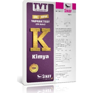 Sınav Yayınları TYT Kimya Yaprak Test