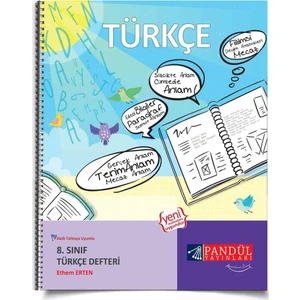 Pandül Yayınları 8. Sınıf Türkçe Defteri - Ethem Erten