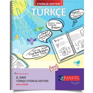 Pandül Yayınları 8. Sınıf Türkçe Etkinlik Defteri - Adem Keskin