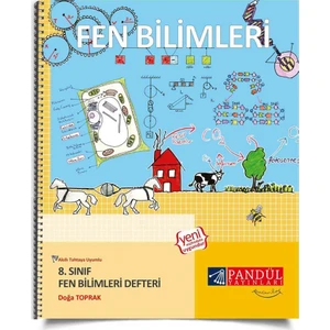 Pandül Yayınları 8. Sınıf Fen Bilimleri Defteri - Doğa Toprak