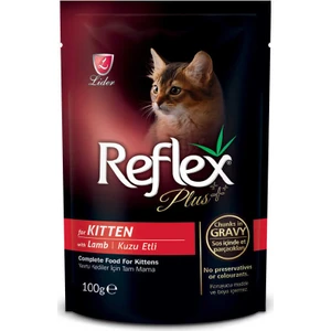 Plus Kuzu Etli Yavru Kedi Yaş Mama Konserve 24 Adet x 100 g
