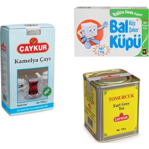 Kamelya 1000GR. + Bal Küpü Şeker 1000GR. + Çaykur Tomurcuk 125GR.