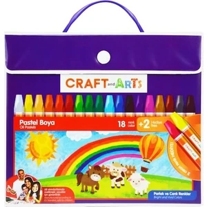 And Arts 18 Renkli Pastel Boya Seti Çantalı Parlak Renklerle Yaratıcılığınızı Keşfedin