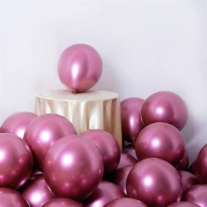 Balon Evi Pembe Balon Parti Balonu Krom Balon Pembe Balon 25 Adet