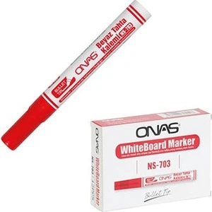 NS-703 Beyaz Tahta Kalemi Kırmızı 12 Li Paket