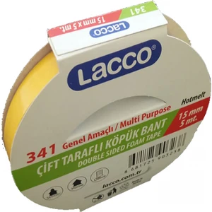 Çift Taraflı Köpük Bant 15MM 5mt. L-341