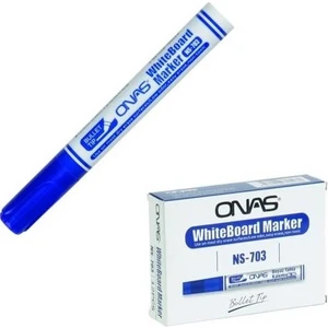 NS-703 Beyaz Tahta Kalemi Mavi 12 Li Paket
