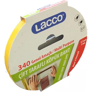 Çift Taraflı Köpük Bant 12MM 5mt. L-340