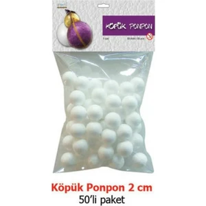 Foam Ball - Strafor Köpük Top 2 Cm. 50 Adet