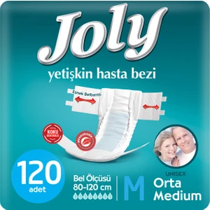 JOLY YETİŞKİN BEZİ MEDIUM 120 ADET
