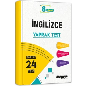 Ankara Yayıncılık 8.Sınıf  Ingilizce Yaprak Test