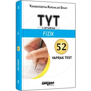 Ankara Yayıncılık TYT Fizik 52 Yaprak Test