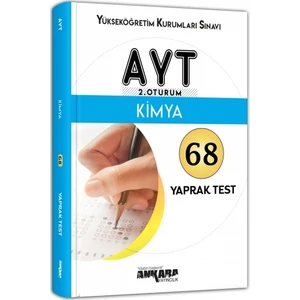 Ankara Yayıncılık AYT Kimya 68 Yaprak Test