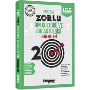 Ankara Yayıncılık 8.Sınıf  Din Kültürü Kültürü Ve Ahlak Bilgisi 20 Zorlu Denemeleri