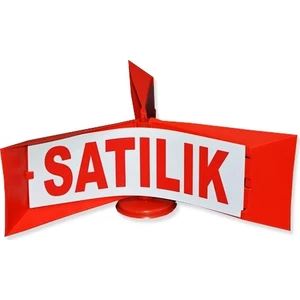 Oto Üstü Rüzgar Gülü Fırfır Tabela Satılık-Kiralık Çift Taraflı