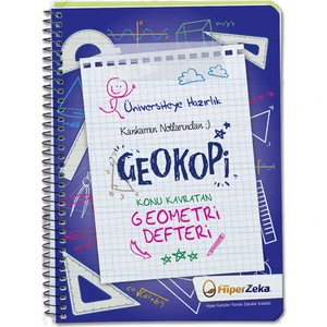 Hiper Zeka Yayınları Üniversiteye Hazırlık Konu Kavratan TYT-AYT Geometri Defteri - Geokopi