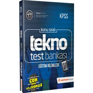 Uzman Kariyer Yayınları KPSS Eğitim Bilimleri Tekno Test Dijital Çözümlü