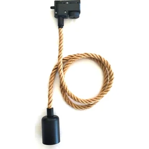 Dekoratif Ray Soketli 1 cm Halat Sarkıt E27 Duylu