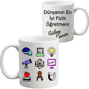 Fizik Öğretmeni Öğretmenler Günü Hediyesi Kupa Bardak