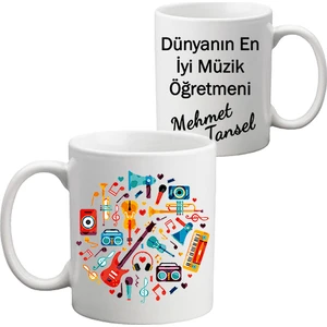 Müzik Öğretmeni Öğretmenler Günü Hediyesi Kupa Bardak
