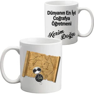 Coğrafya Öğretmeni Öğretmenler Günü Hediyesi Kupa Bardak