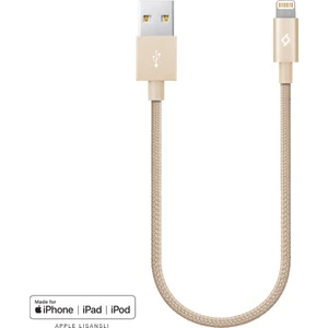 Lightning Alumicable Mini MFI Şarj ve Data Kablosu - 30 cm