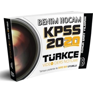Benim Hocam Yayınları  2020 KPSS Türkçe Video Ders Notları