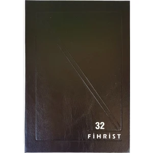 Ticari Fihrist 32'li 20X28 Cilt Bezli Siyah
