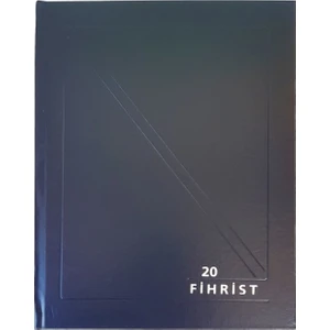 Ticari Fihrist 20'li 20X28 Cilt Bezli Mavi