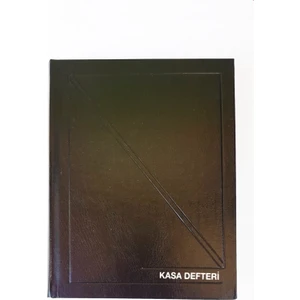 Kasa Defteri 17X24 (368 Yaprak) Cilt Bezli Siyah