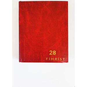Ticari Fihrist 28'li 17X24 Cilt Bezli Kırmızı
