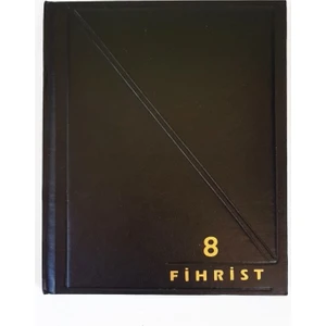 Ticari Fihrist 8'li 17X24 Cilt Bezli Siyah