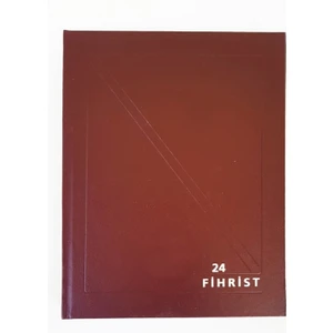 Ticari Fihrist 24'lü 20X28 Cilt Bezli Kırmızı