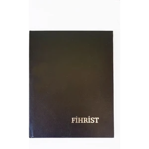 Ticari Fihrist 6'lı 17X24 Cilt Bezli Siyah