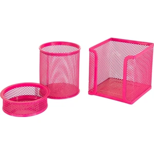Tel Kalemlik Ataşlık & Kağıtlık Pembe 8915