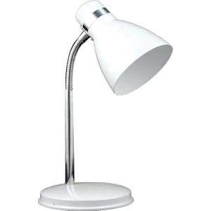 Modern Krom Spiralli Masa Lambası Beyaz