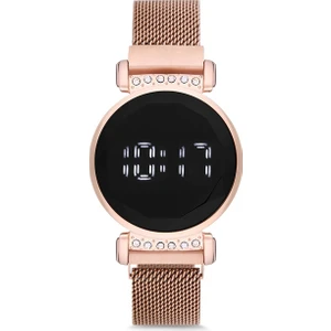 UH1SP220088 Mıknatıslı Hasır Kordon Dijital Unisex Saat