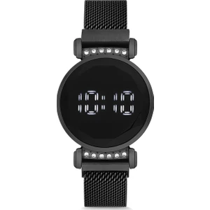 UH1SP220091 Mıknatıslı Hasır Kordon Dijital Unisex Saat